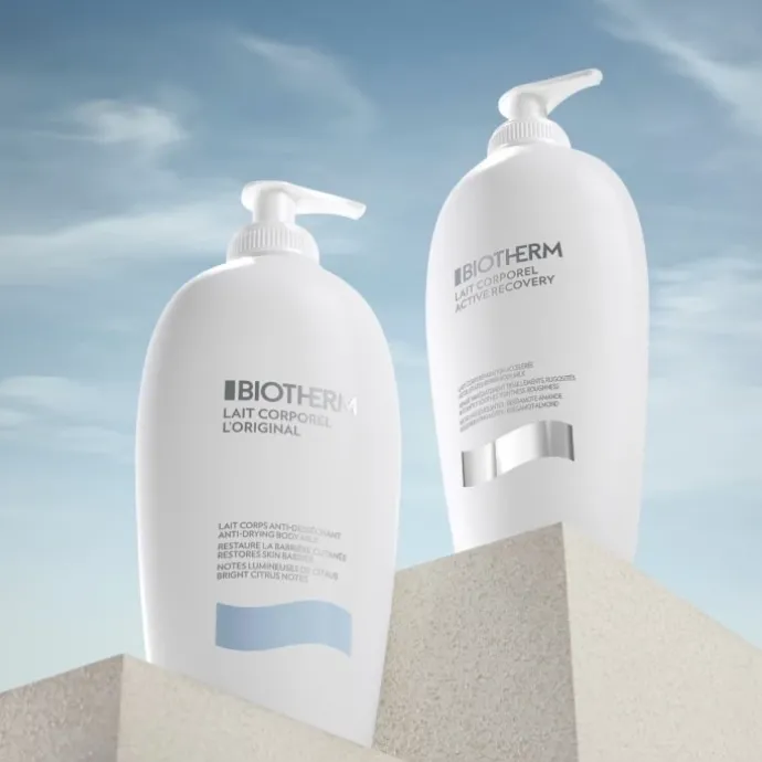 BiothermLait Corporel Active Recovery Lait Corps pour Apaiser les Peaux Irritées, Abîmées