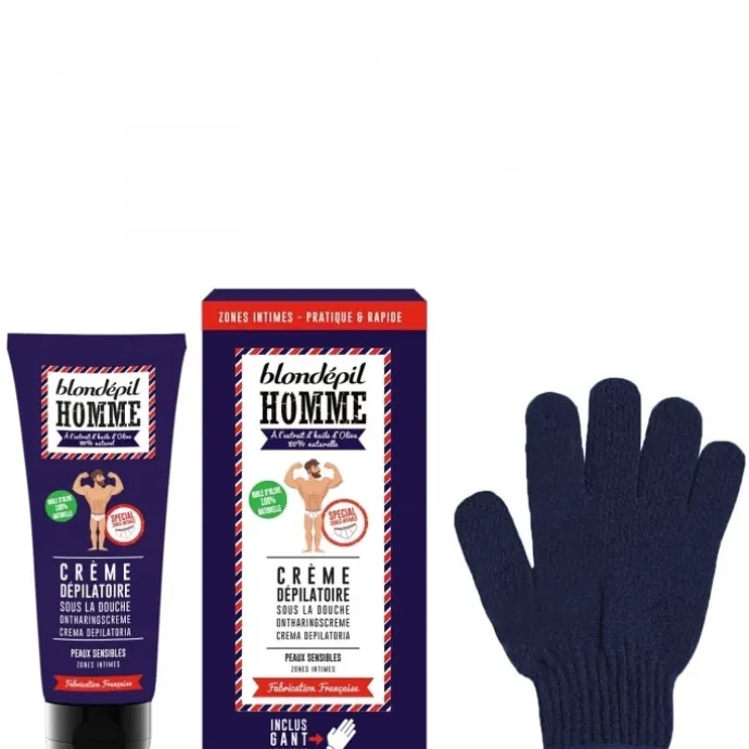 Blondépil Homme Crème Dépilatoire Sous la Douche - Zone Intimes
