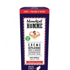 Blondépil Homme                Crème Dépilatoire Sous la Douche - Peaux Sensibles Aisselles - Corps