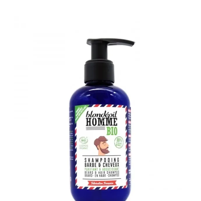 Blondépil Homme Shampooing Barbe & Cheveux Purifiant & Adoucissant