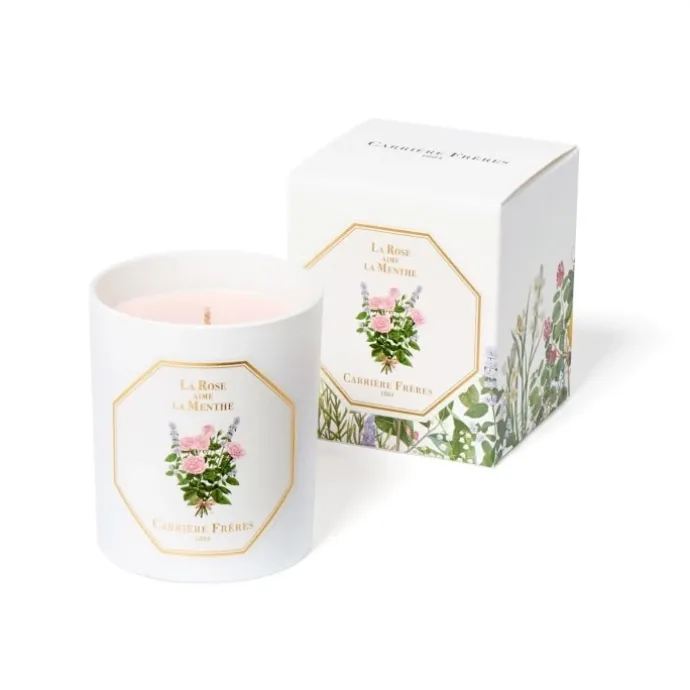 Carrière FrèresLa Rose aime la Menthe Bougie Parfumée