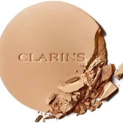 CLARINSEver Matte Compact Powder Poudre Compacte Matifiante Infusée Au Lait De Pêcher