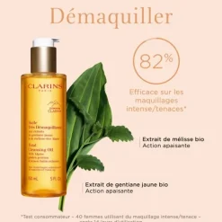 CLARINSHuile Très Démaquillante                Aux Extraits de Gentiane Jaune et Mélisse des Alpes