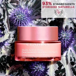 CLARINSMulti-Active Jour                Crème lissante, booster d’éclat – Peaux sèches