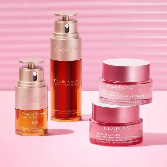 CLARINSMulti-Active Nuit Crème lissante, rénovatrice de peau – Peaux sèches
