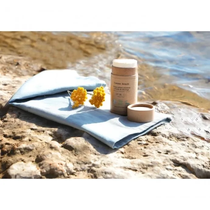 Comme AvantCrème Solaire Minérale Naturelle Solide SPF25 A l'Huile de Moringa
