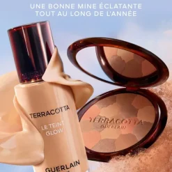 GUERLAINTerracotta Flower Blossom                La Poudre Éclat Bonne Mine Naturelle- Édition Limitée - 96% d’ingrédients d’origine naturelle