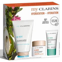 My Clarins                Coffret Soin Visage - Routine Peau Nettoyée, Hydratée, Repulpée