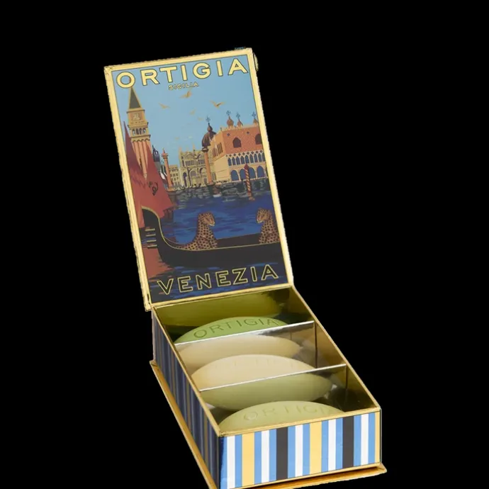 Ortigia SiciliaCity Box Venezia Coffret de 3 Savons Parfumés