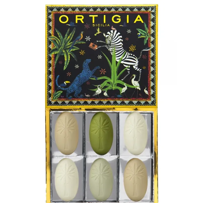Ortigia SiciliaJungle Box Coffret de 6 Savons Parfumés Assortis