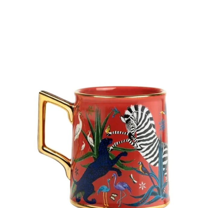 Ortigia SiciliaJungle Corallo Mug en Céramique