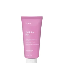 PupaBalinian Spa                Crème Adoucissante Pour la Douche à Base de Sel Blanc de Bali et d’Extrait de Nymphéa.