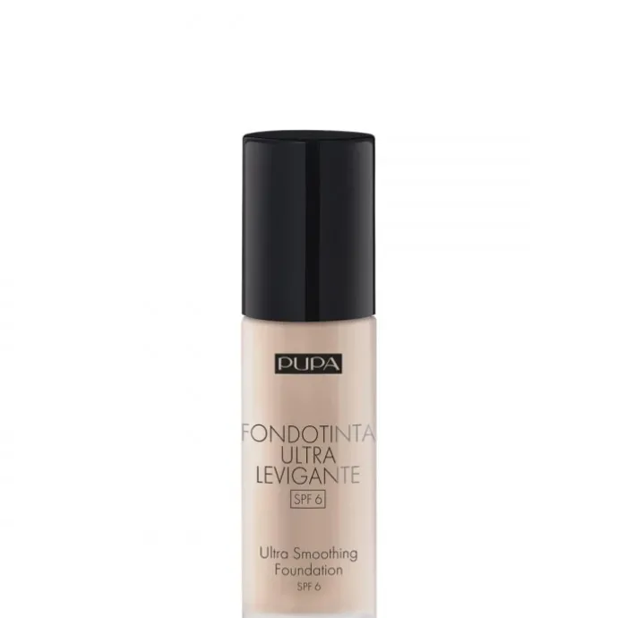 PupaFond de Teint Ultra Lissant SPF 6 Fond de Teint Longue Tenue à Effet Perfecteur