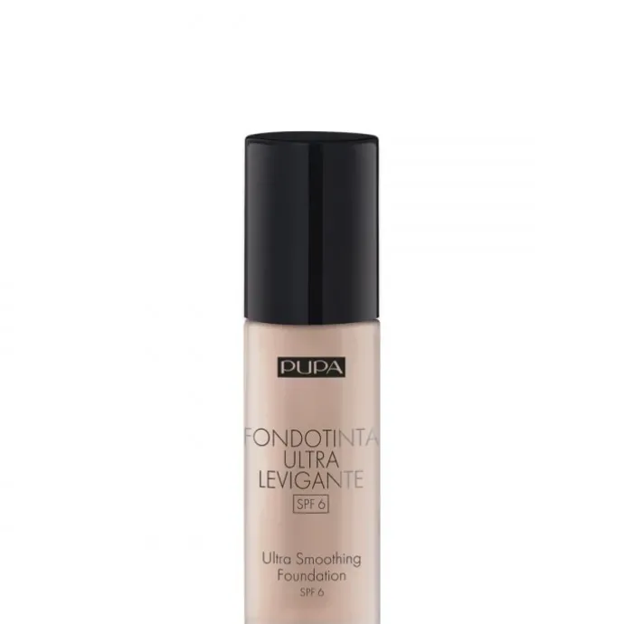 PupaFond de Teint Ultra Lissant SPF 6 Fond de Teint Longue Tenue à Effet Perfecteur