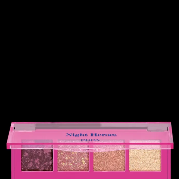 PupaNight Heroes Palette 4 Fards à Paupières Finitions Multiples