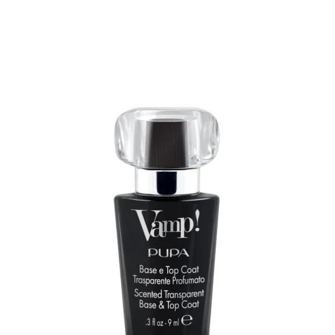 PupaVamp! Base et Top Coat Transparent et Parfumé Base et Top Coat transparent et parfumé, fragrance noire