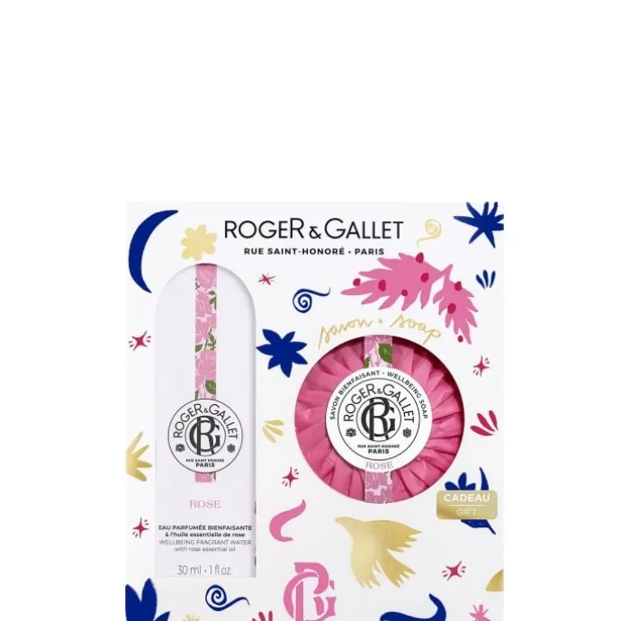 Roger&GalletRose Coffret Eau Parfumée Bienfaisante - Savon Parfumé