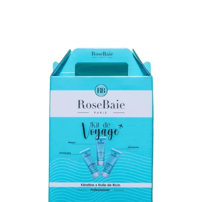 RoseBaie ParisKit de Voyage Kératine x Ricin Coffret Soin Corps et Cheveux